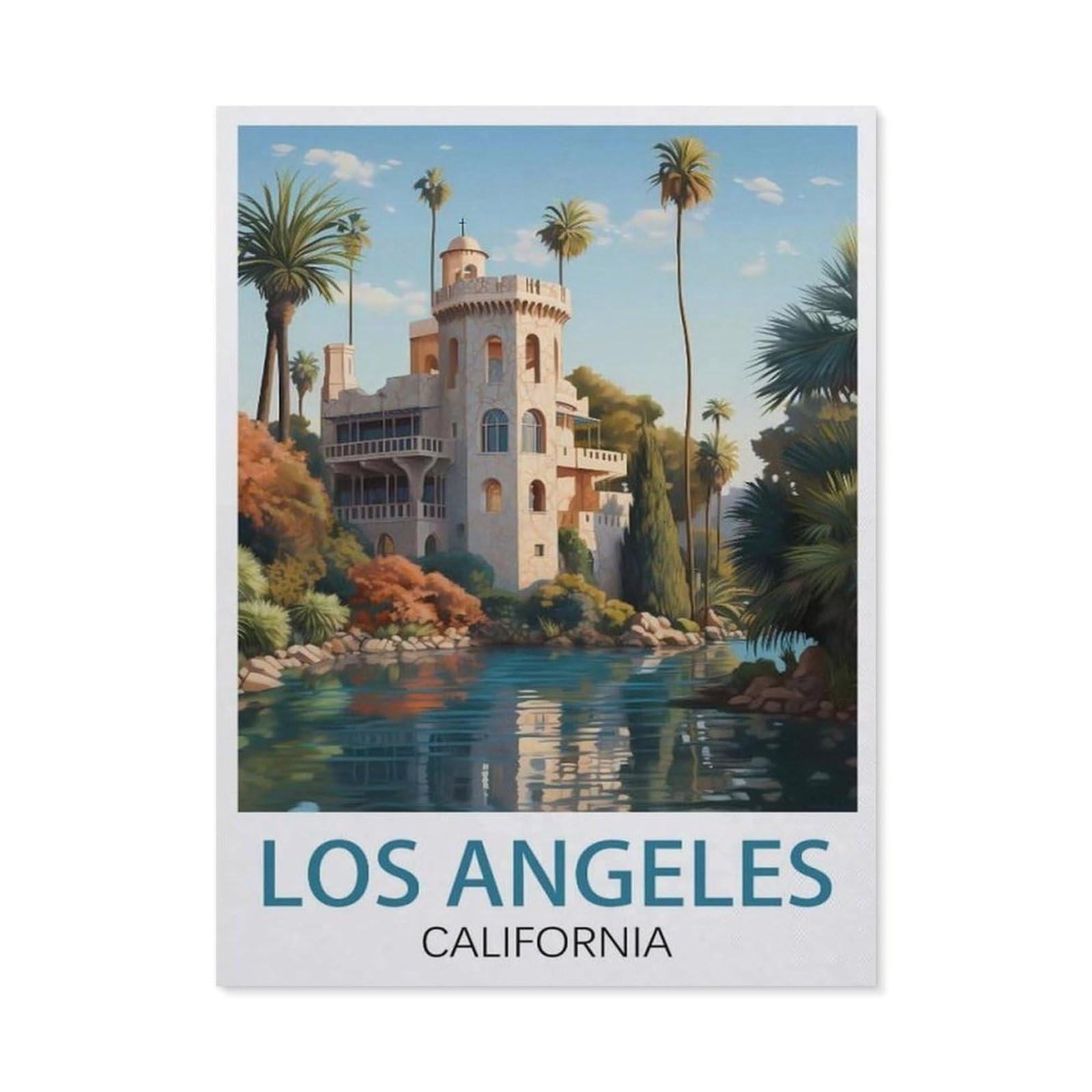 Metal Sign Tin Sign，Los Angeles California(20x30cm）