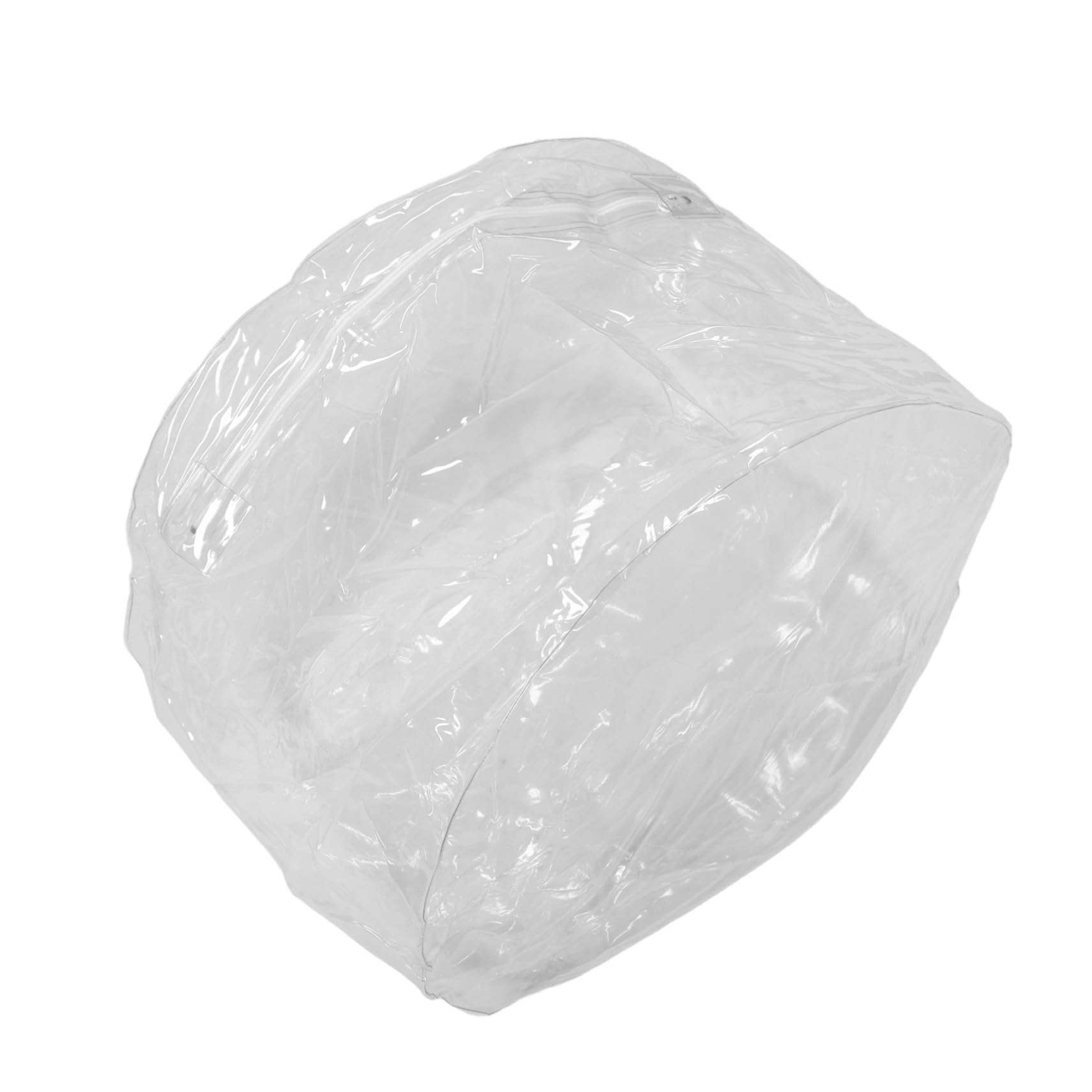 Pouf de rangement plastique transparent pour gagner de la place en dortoir