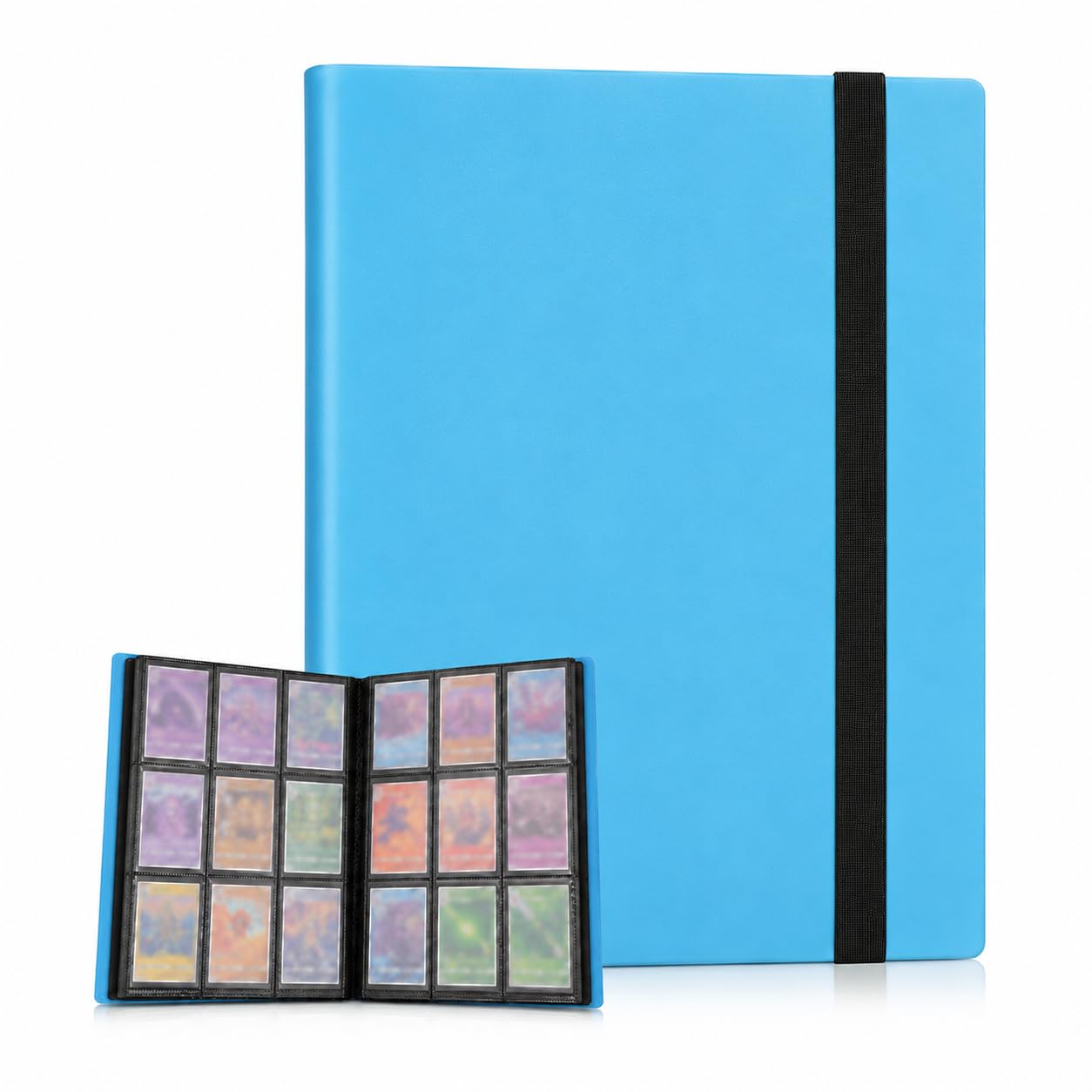 9-Pocket Trading Card Album, Side-Loading Card Album with 360 Pockets