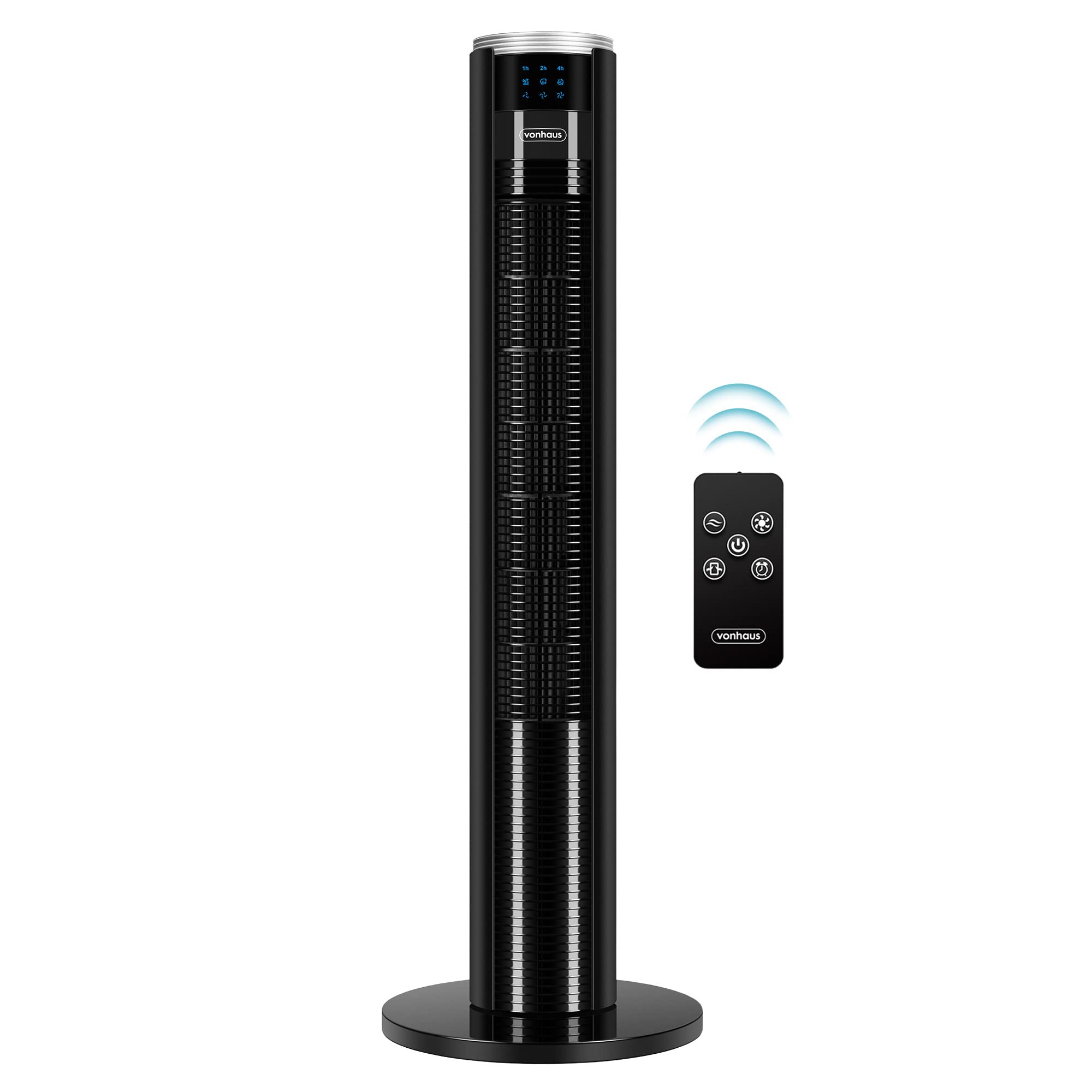 VonHaus Tower Fan 35”, Electric Fan for Cooling, Oscillating Fan with Timer  for Any Space, Remote