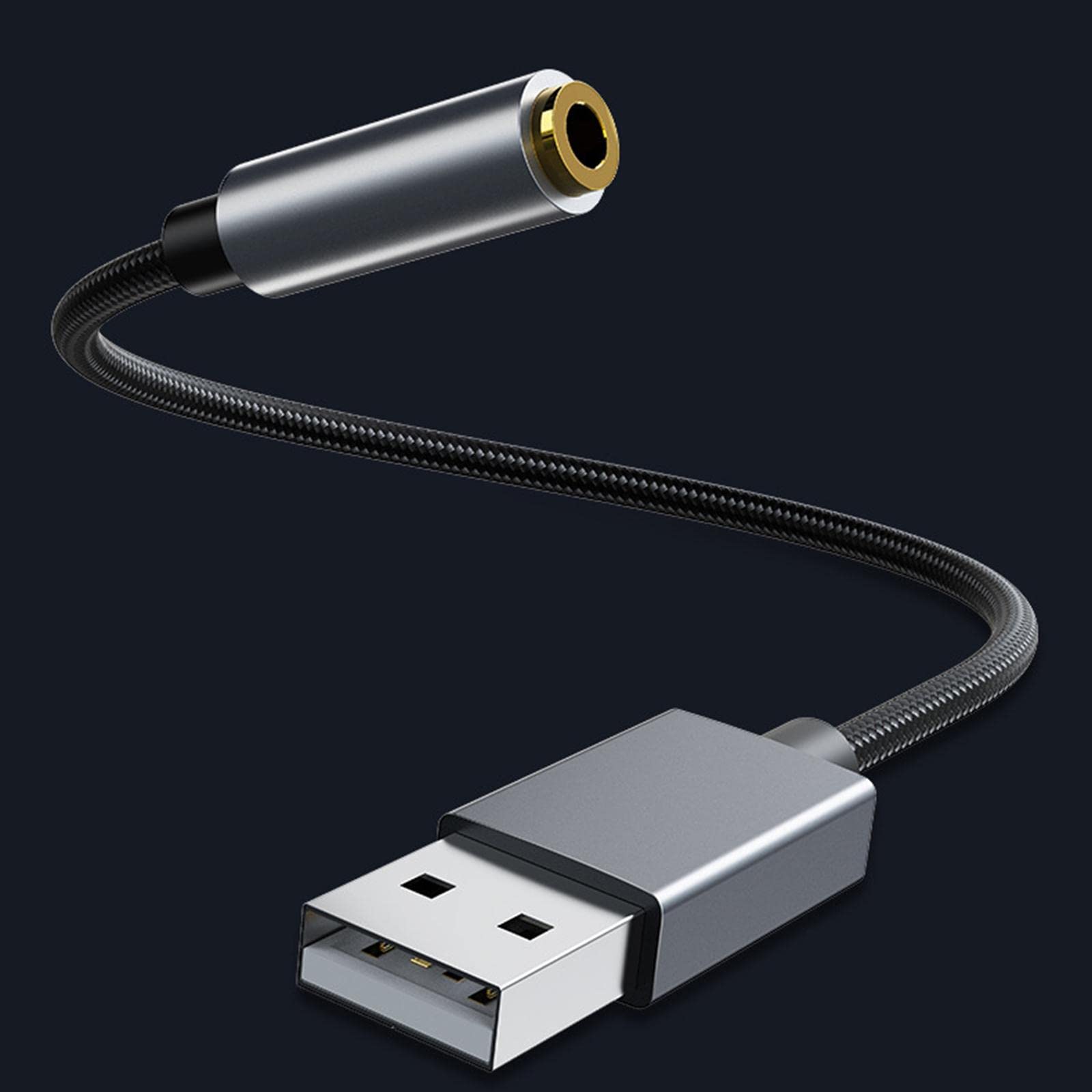 10 set di USB a jack da 3,5 mm adattatore audio stereo esterno per cuffie PC