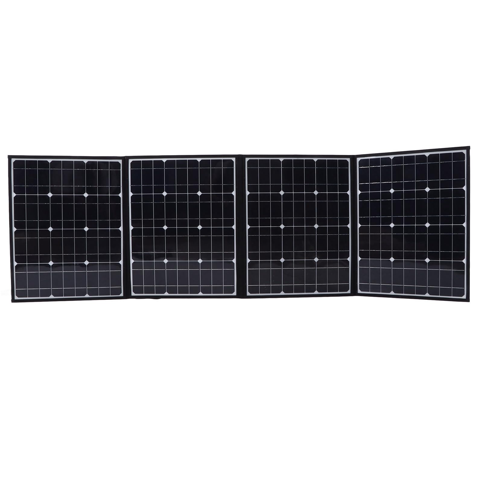 BRRNOO Przenośne Panele Słoneczne, Panel Słoneczny do Składania W Elektrowni Panel Słoneczny z Wszechstronnymi Opcjami łączności, W Tym Dwoma Portami USB i Złączem DC Składany 150 W