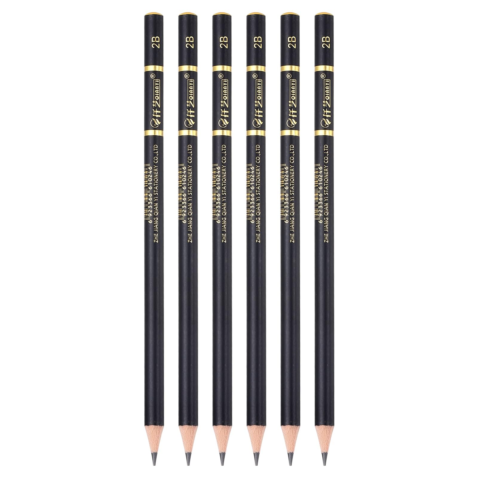 PATIKIL Drawing Pencils for Sketching, 2B Refill Sketch Pencils, 6Pcs