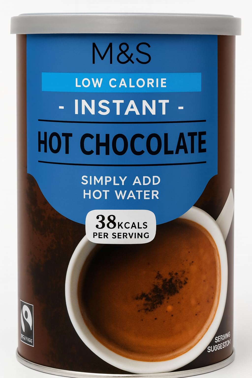 Marks & Spencer Low Calorie Instant Hot Chocolate (200g - Blue Canister) | 38 Calories Per Serving | Just Add Hot Water | Smooth & Comforting Hot Cocoa Drink Mix | Ideal for Winter Nights, Office Breaks, Dessert Drinks & Gifting | (Imported-UK)-picture-12