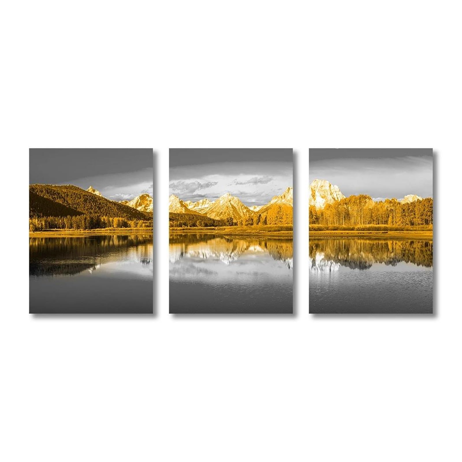 Tableau Déco Nature Coucher de Soleil Grand Format pour Salon