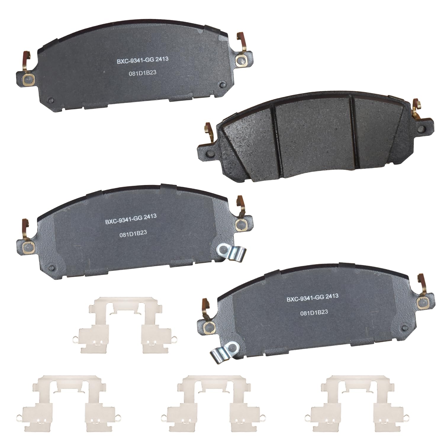 Bendix Premium SBC2413 Ceramic Front Brake Pads for INFINITI QX60 2022-2025, Mitsubishi Outlander 2022-2024, PHEV 2023-2024, Nissan ARIYA 2023-2025, Murano 2025, Pathfinder 2021-2025, Rogue 2025