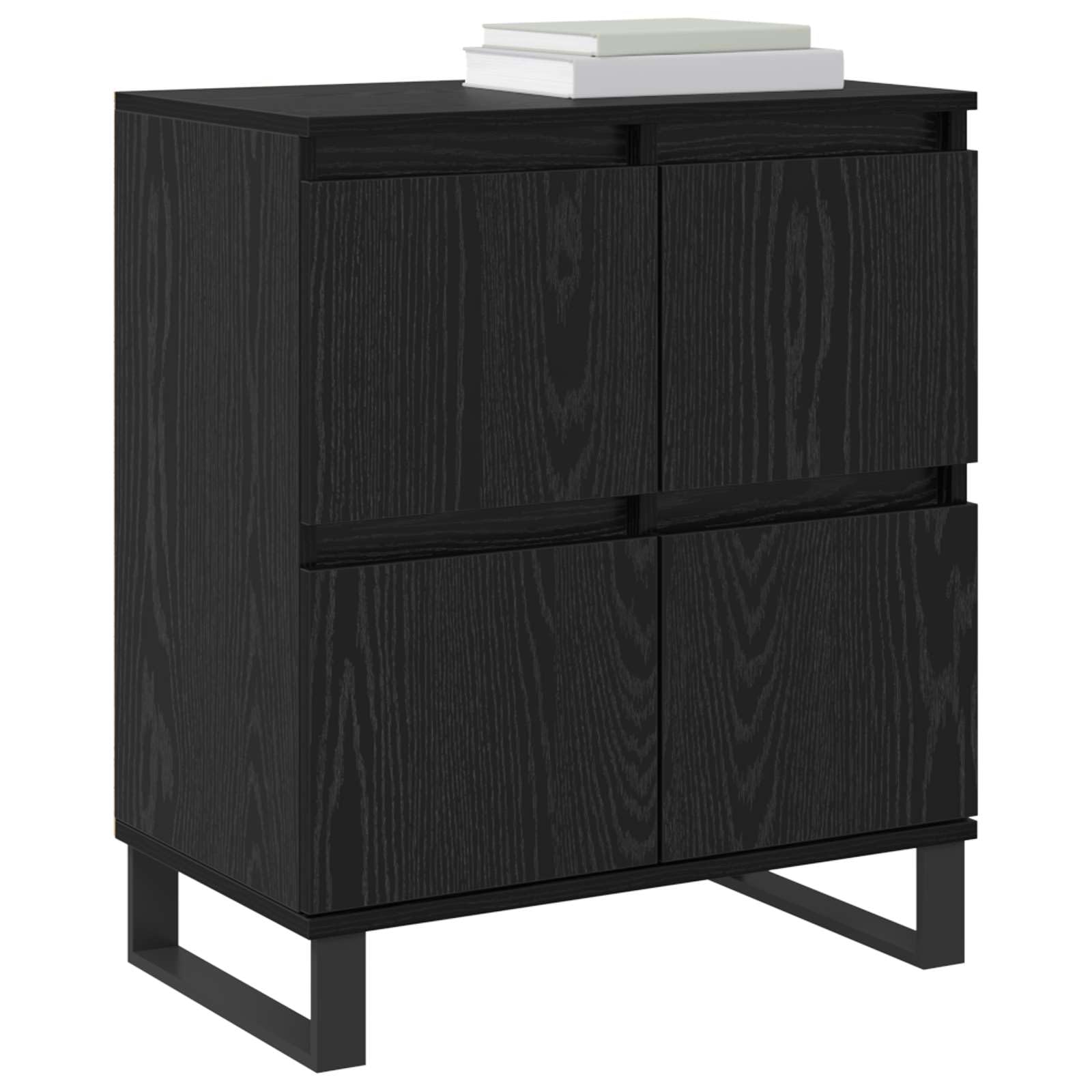 vidaXL Bufet Czarny Dąb 60 x 35 x 70 cm
