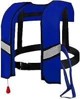 150N Automatic Inflation Life Jacket for Adults Men Women - Lightweight Breathable Swim Vest with Reflective Strips & Whistle