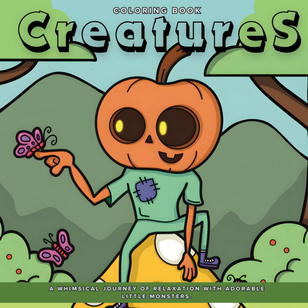 Creatures: A Whimsical Journey of Relaxation with Adorable Little Monsters.