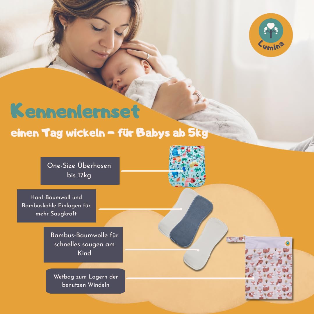 Stoffwindel Kennenlernset One-Size