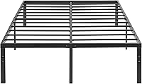 Vista 12 de VECELO - Marco de cama de plataforma de metal de 14 pulgadas, láminas de acero resistentes/Base de colchón de fácil montaje/No necesita somier