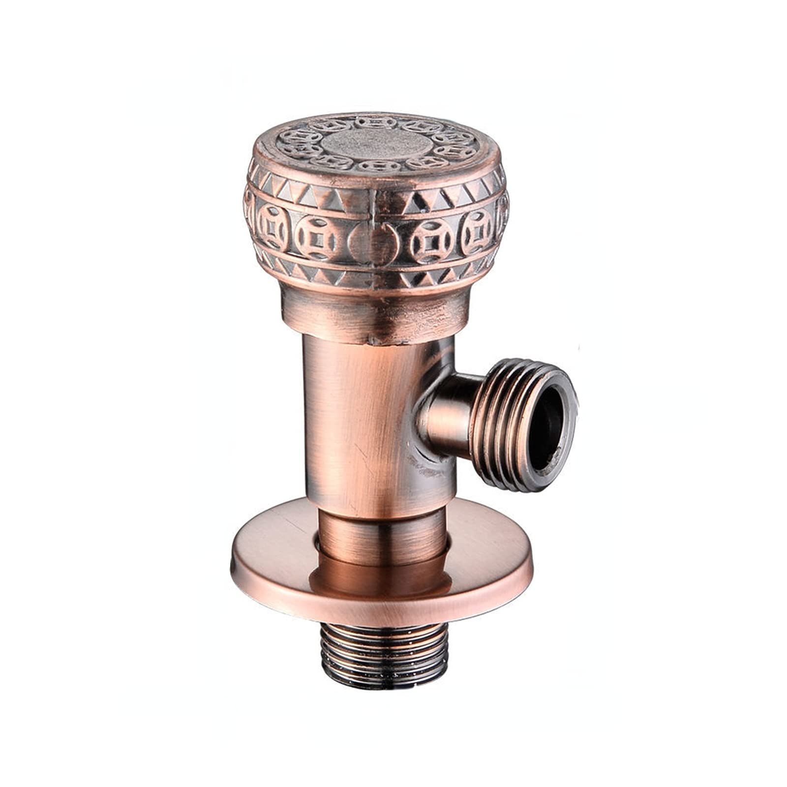 ZYCHSJXA Antique Dragon Carved Garden Faucet Wall Mounted Bathroom Brass Washing Machine Mop Tap Retro Zinc Alloy Outdoor Small Bibcock