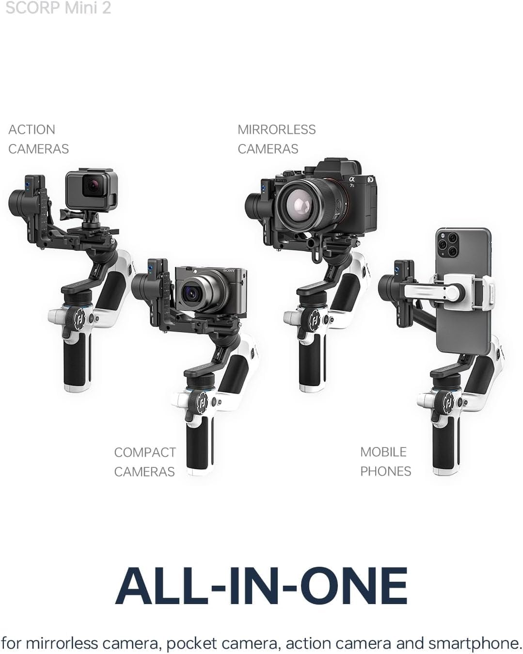 FeiyuTech SCORP Official Mini Gimbal Kit AI Tracker - Dettaglio