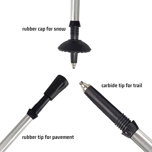 Miniatura 6 de Aventik Señal de advertencia de seguridad de profundidad de agua plegable del personal de vadeo cubrió resistencia a la corrosión del cuerpo de