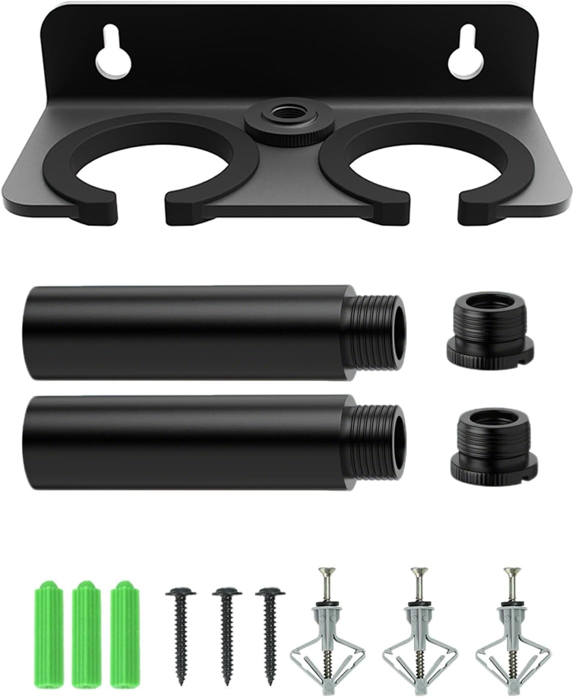Multi Microphone Holder for Mic Stand + Mic Stand Extension Tube