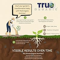 Vista 10 de True Organic Tomato & Vegetable Food – Organic Fertilizer for Superior Harvests with 6% Calcium – 12lb Bag Covers 210 sq. ft.