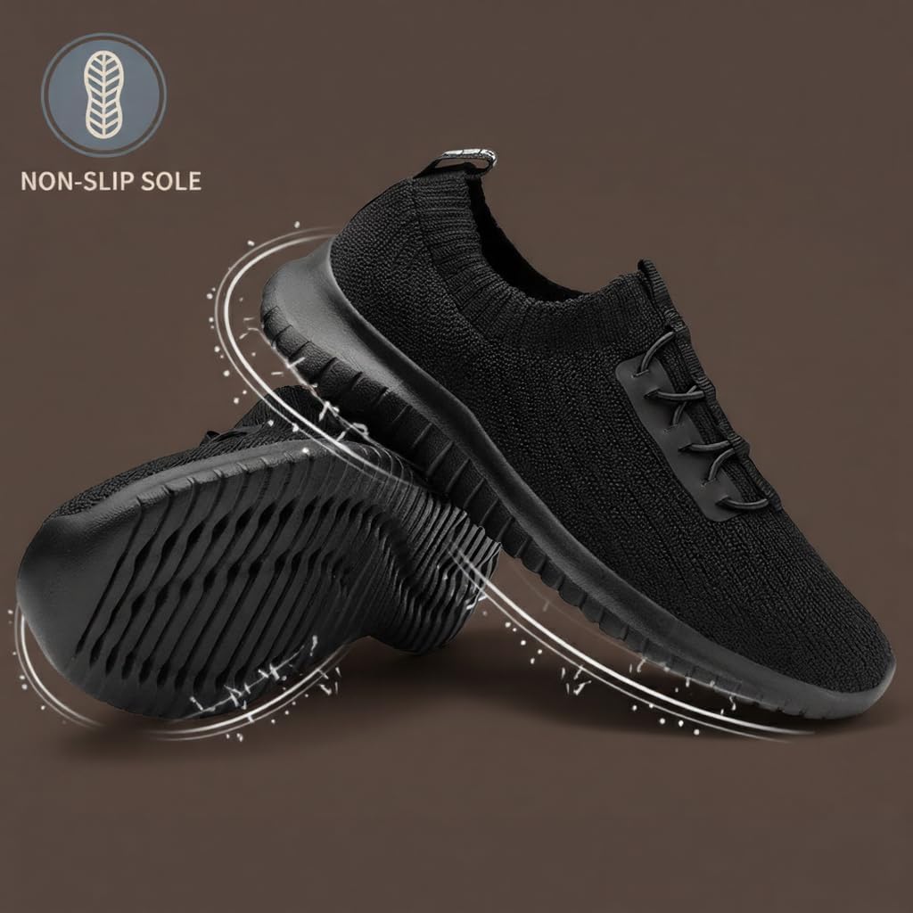 konhill Women's Comfortable Walking Shoes - Tennis Athletic Casual Slip on Sneakers - Image 6