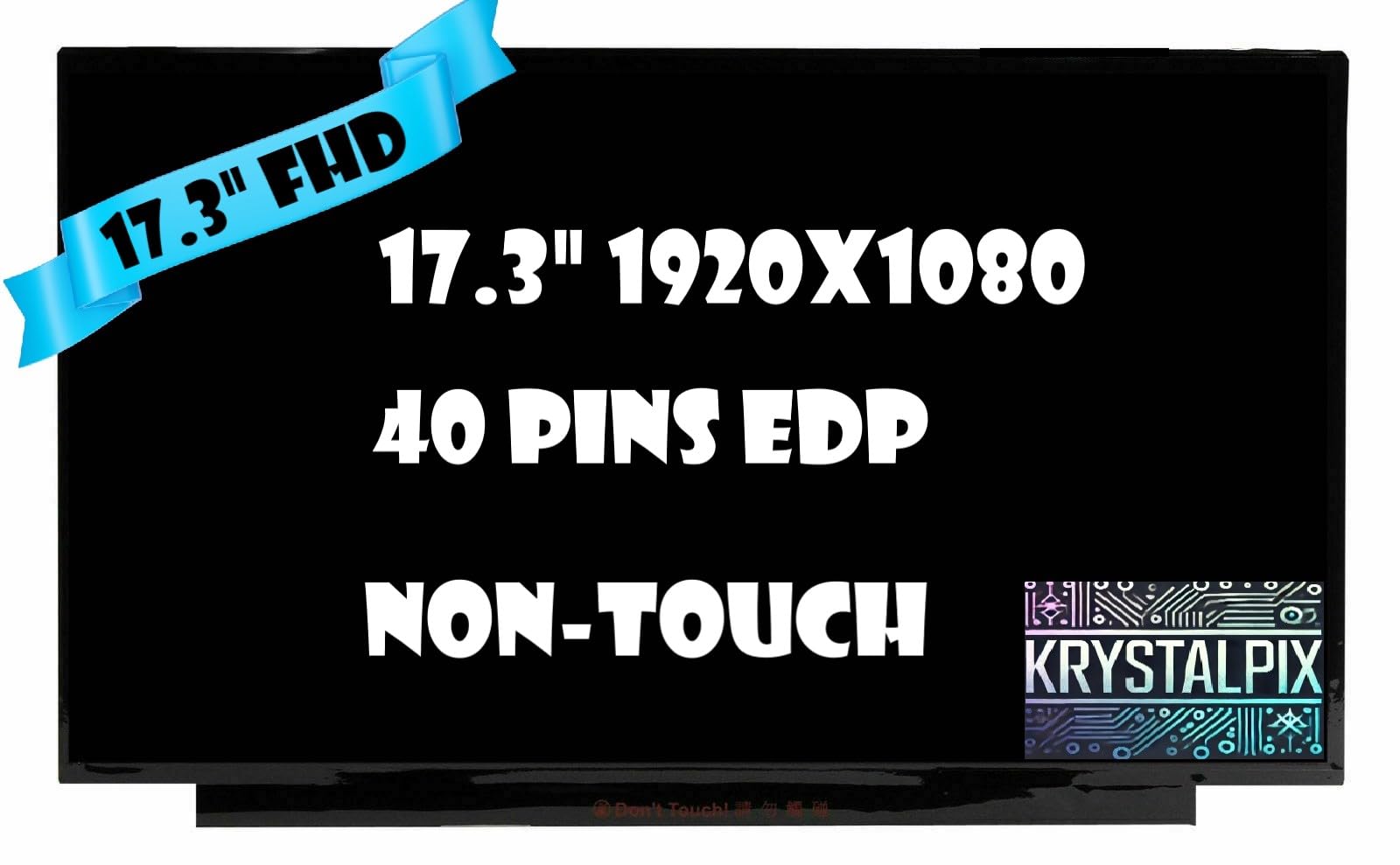 New KrystalPix LCD Display FITS- Replacement LCD for ASUS Strix Scar 17 G733Z G733ZW 17.3" FHD LCD LED Panel 1920X1080 40pins 360HZ Only for Non-Touch Screen NE173FHM-NZ6 V8.0