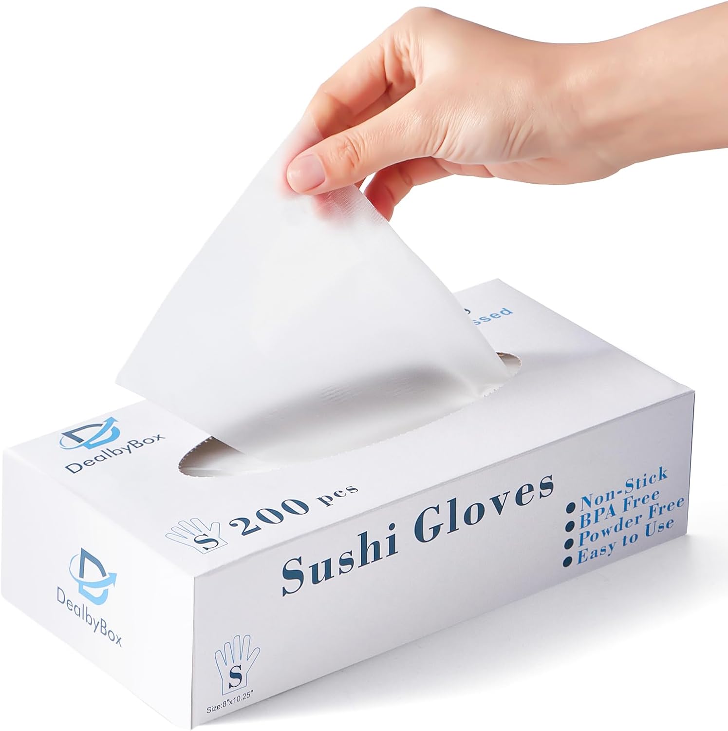 Non-Stick Sushi Gloves - 1000 Pack. Professional Food Grade Gloves For All Sushi Prepping and Making. S/M/L