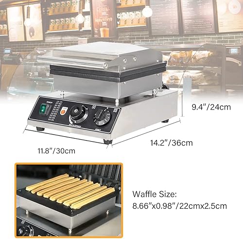 Miniatura 3 de Fetcoi Máquina para hacer churro máquina de churros españoles comercial máquina de gofres eléctrica antiadherente