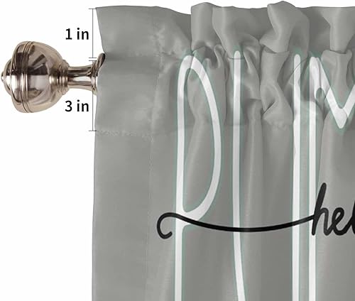 Miniatura 5 de Cenefa de cortina de 54 x 18 pulgadas, cenefas de ventana de Acción de Gracias, cortinas con bolsillo para barra, cortina corta de otoño para