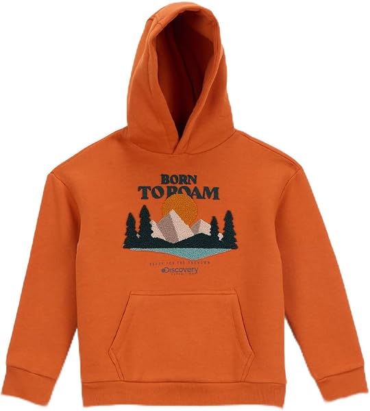 Discovery Expedition Baskılı Erkek Çocuk Sweatshirt, 5-6 Yaş, 5003271464, Kiremit, erkek-çocuk