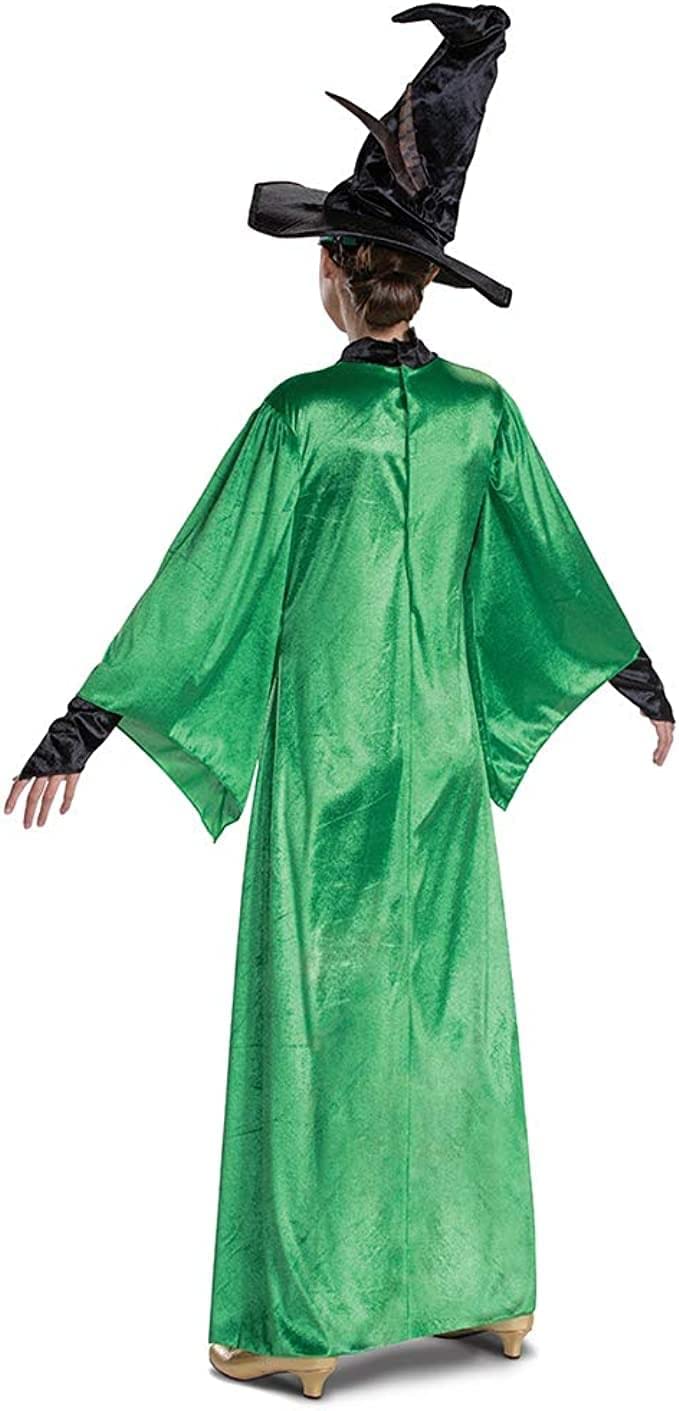 Professor McGonagall Costume, Official Deluxe Harry Potter Wizarding World Costume Dress and Hat