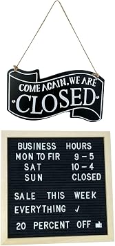 Open Closed Sign