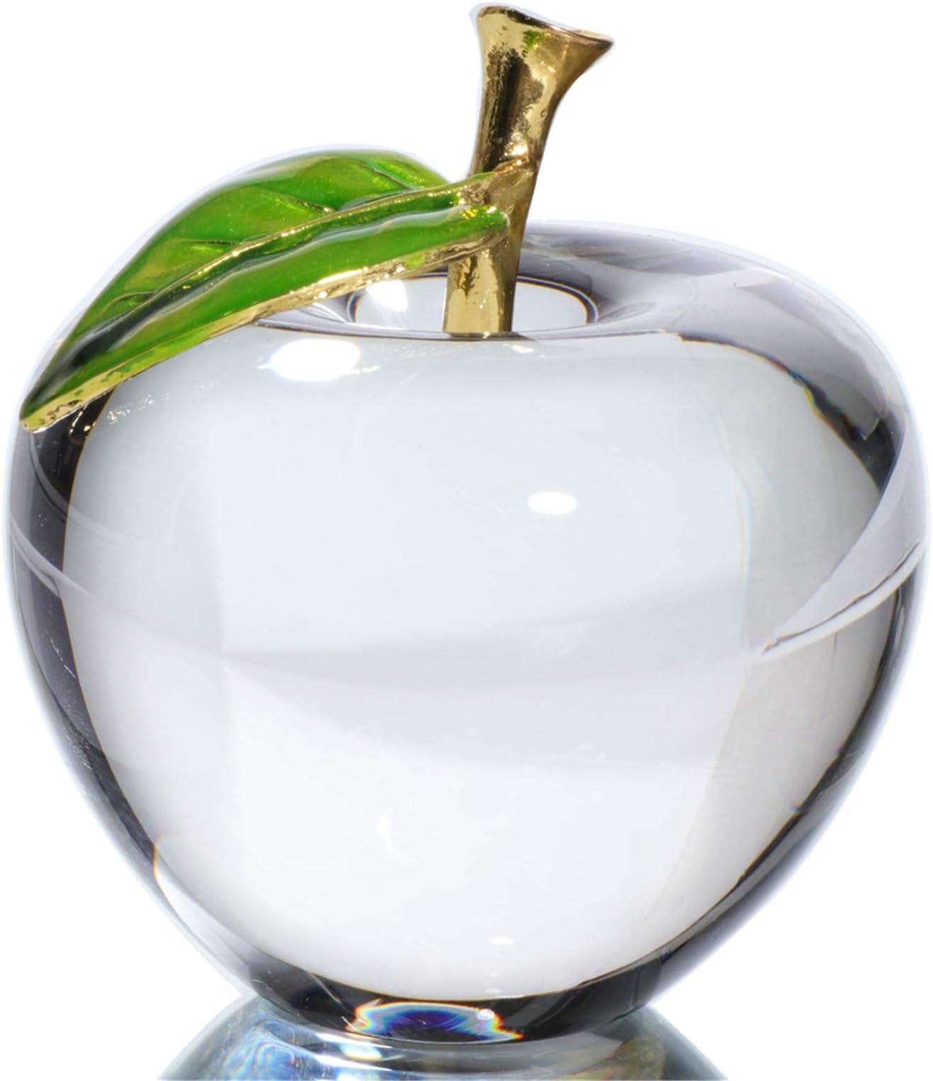 Waltz&FCrystal Clear Apple Collectible Figurines Home Office Decoration