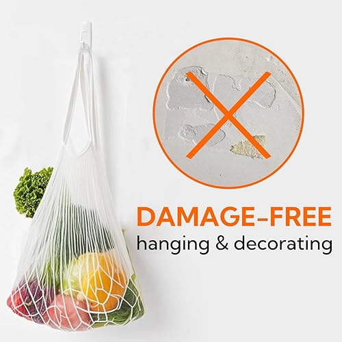 Miniatura 6 de hookay Ganchos utilitarios de 5 libras, ganchos de pared para colgar sin daños, sin herramientas, artículos de organización colgantes extraíbles en