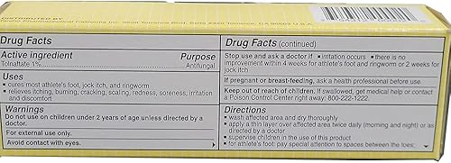 Miniatura 4 de Derman Crema antifúngica para el tratamiento del pie de atleta (paquete de 3 (0.88 onzas)