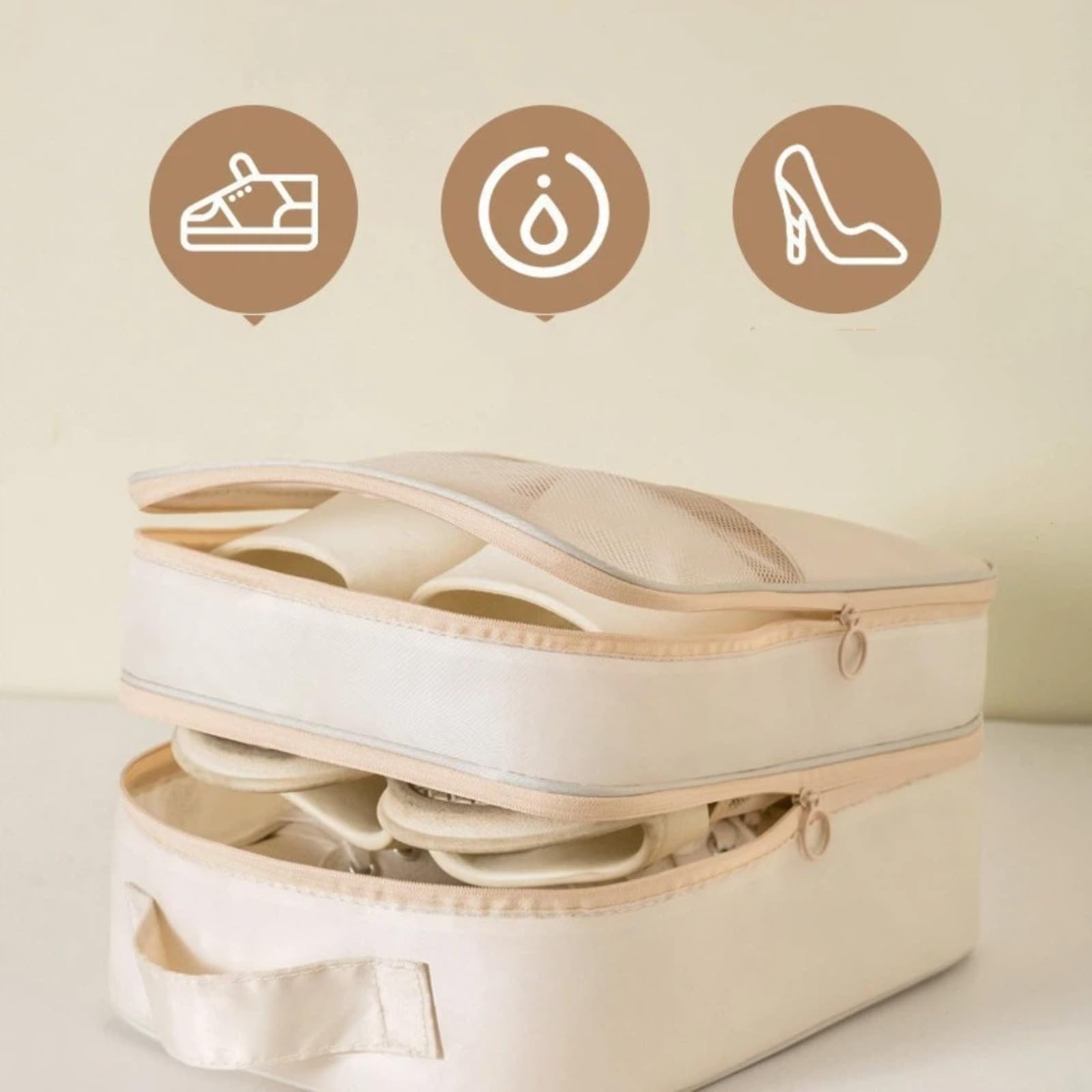Bagagli portatili da viaggio d'affari, borsa per scarpe, Blu scuro, M, Riutilizzabile