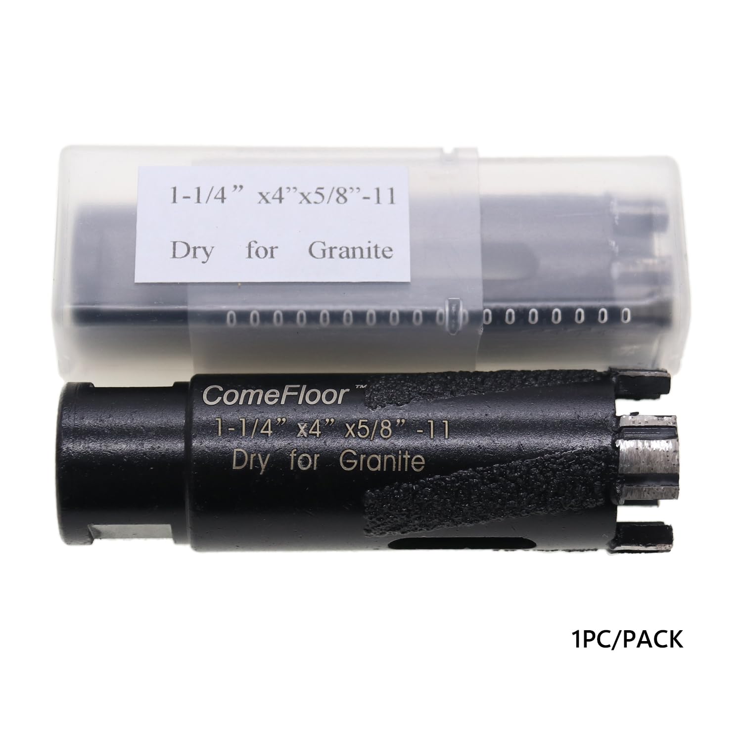 Diamond Core Drill Bits for Hard Stone Concrete Granite Marble, 1-1/4 Inch Inch Laser Welded Diamond Hole Saw for Dry Drilling with 5/8-11 Thread (32mm), 1PC