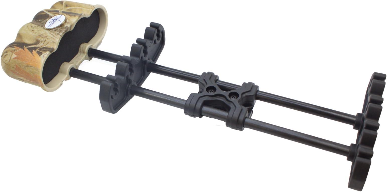 SAS Southland Archery Supply Compact Bow Aluminum Body Hunting Crossbow Light Weight Steel 4-Arrow Quick Release Quiver