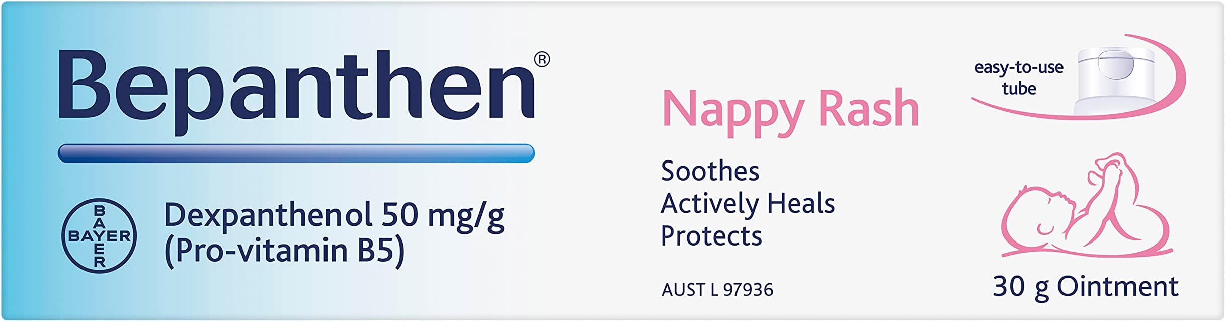 Bepanthen Nappy Rash Diaper Barrier Protection Ointment 30g