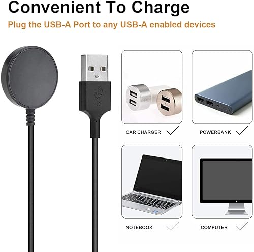 Miniatura 6 de Cargador para Samsung Galaxy Watch 8/8 Classic/Ultra/7/6/6 Classic/FE/5/5 Pro/4/4 Classic/3/Active 2/Active, cable de repuesto inalámbrico de carga