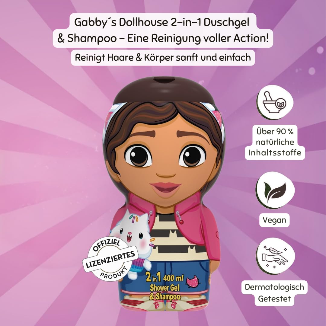 Gabby's Dollhouse Gel Doccia e Shampoo 2D 400 ml