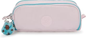 Kipling Gitroy Metallic Pencil Case Sea Pink Met
