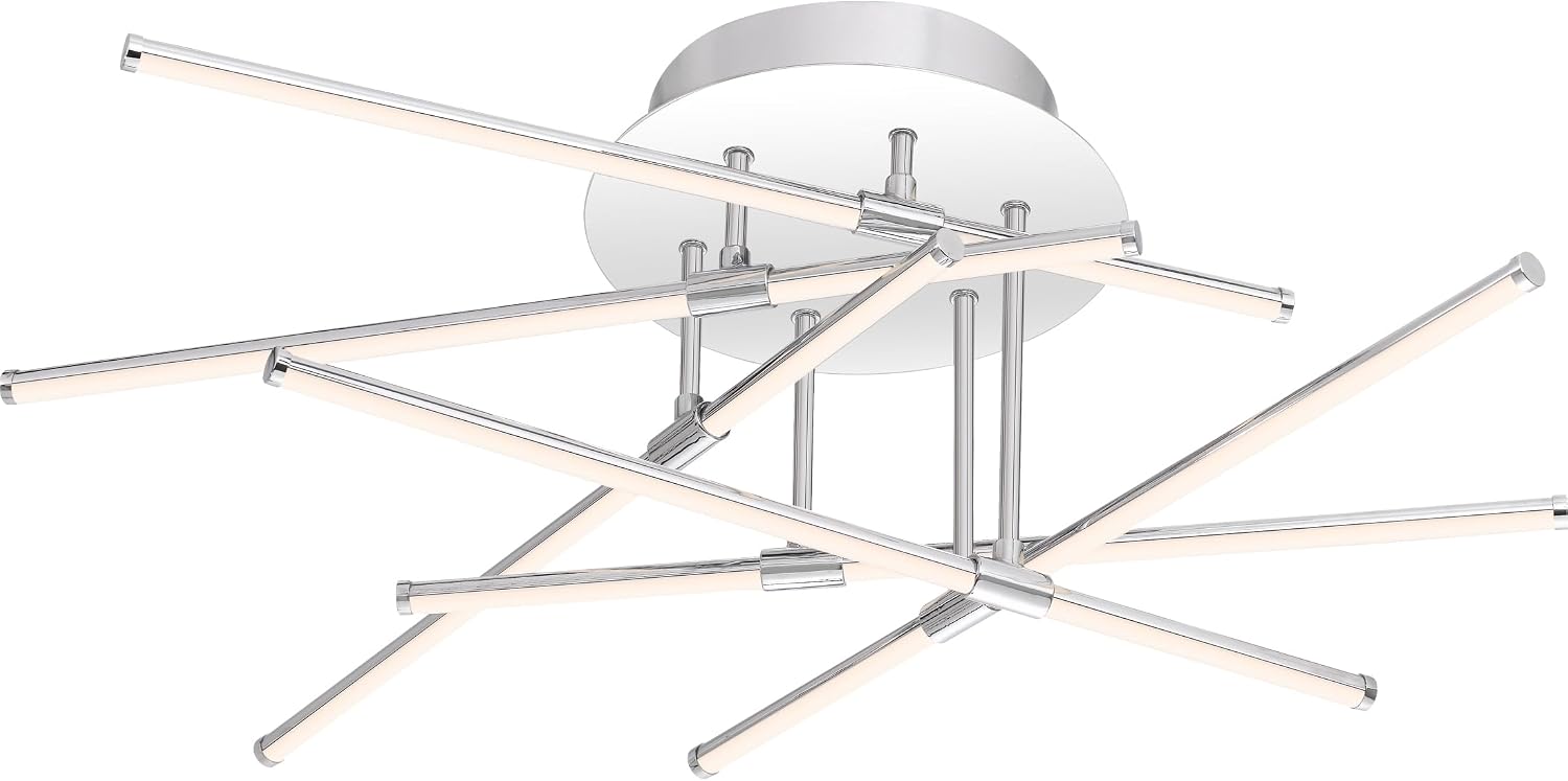 Quoizel Lightshow Integrated LED Polished Chrome Semi-Flush Mount Light