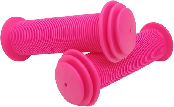 BlingKingdom 2pcs Bike Handlebar Grips, Non-Slip Soft Rubber Cycling Grips for Universal Kids Bikes, Mountain Bikes, Scooters, Balance Bikes, Folding Bikes