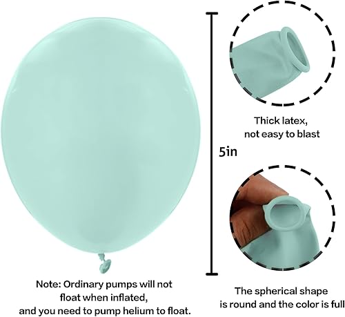 Vista 67 de Globos metálicos negros, 50 unidades, 5 pulgadas, acabado cromado, kit de guirnalda con globos de látex