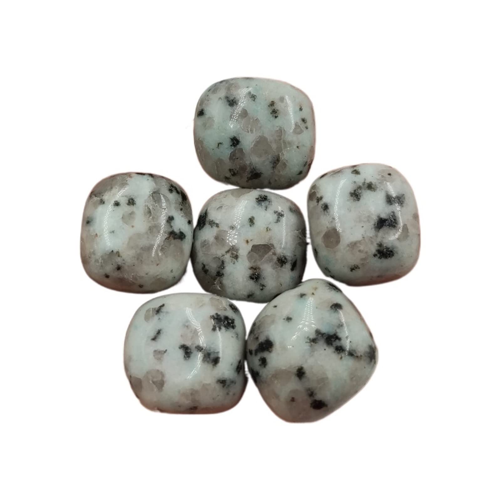 Haussammlung 100 g lose natürliche Blutsteine, quadratische Trommelsteine, polierte Kristalle, Edelsteine, Mineralien, Heimdekoration, Geschenk(Color:Kiwi Jasper)