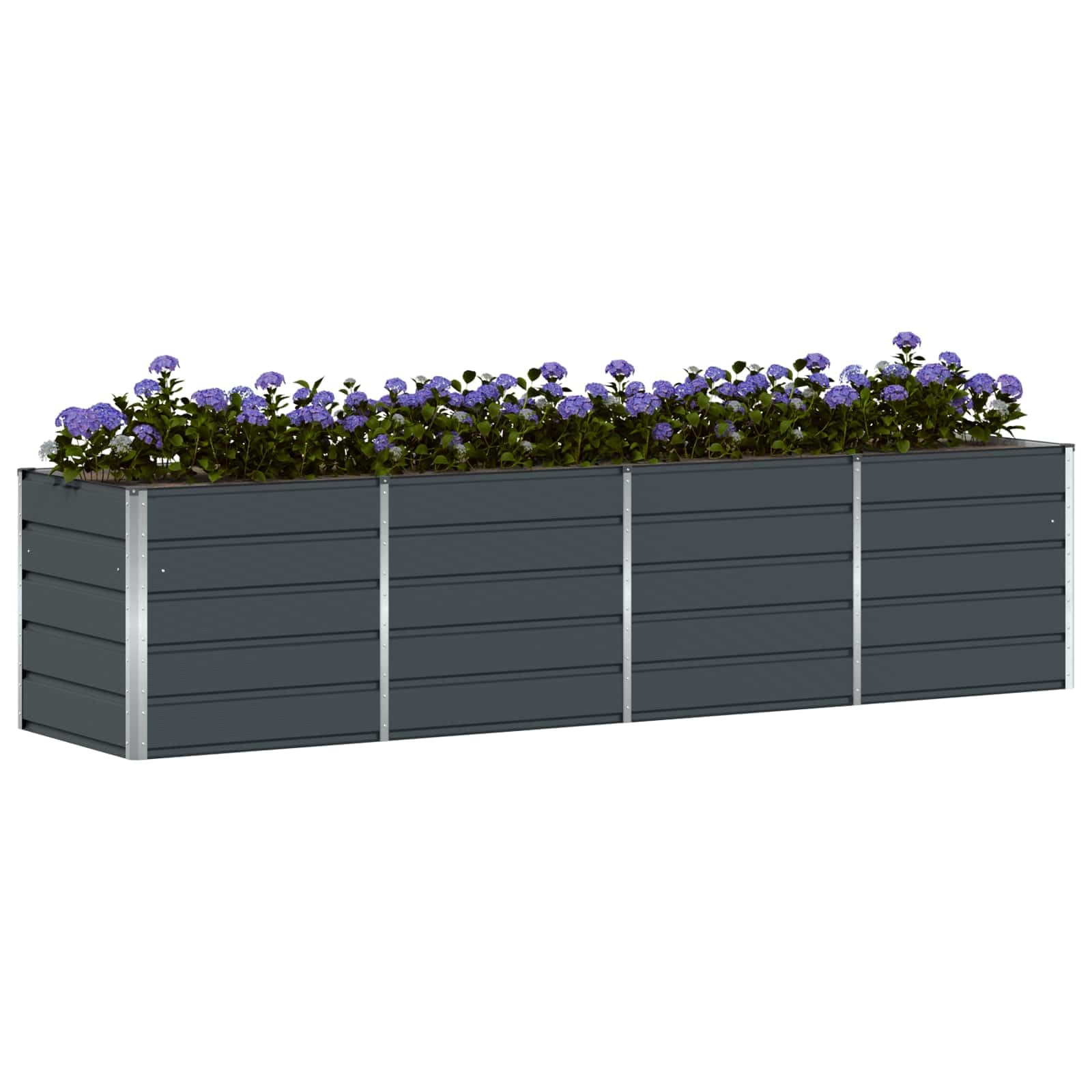 vidaXL Donica Antracyt 320 x 80 x 75 cm Stal