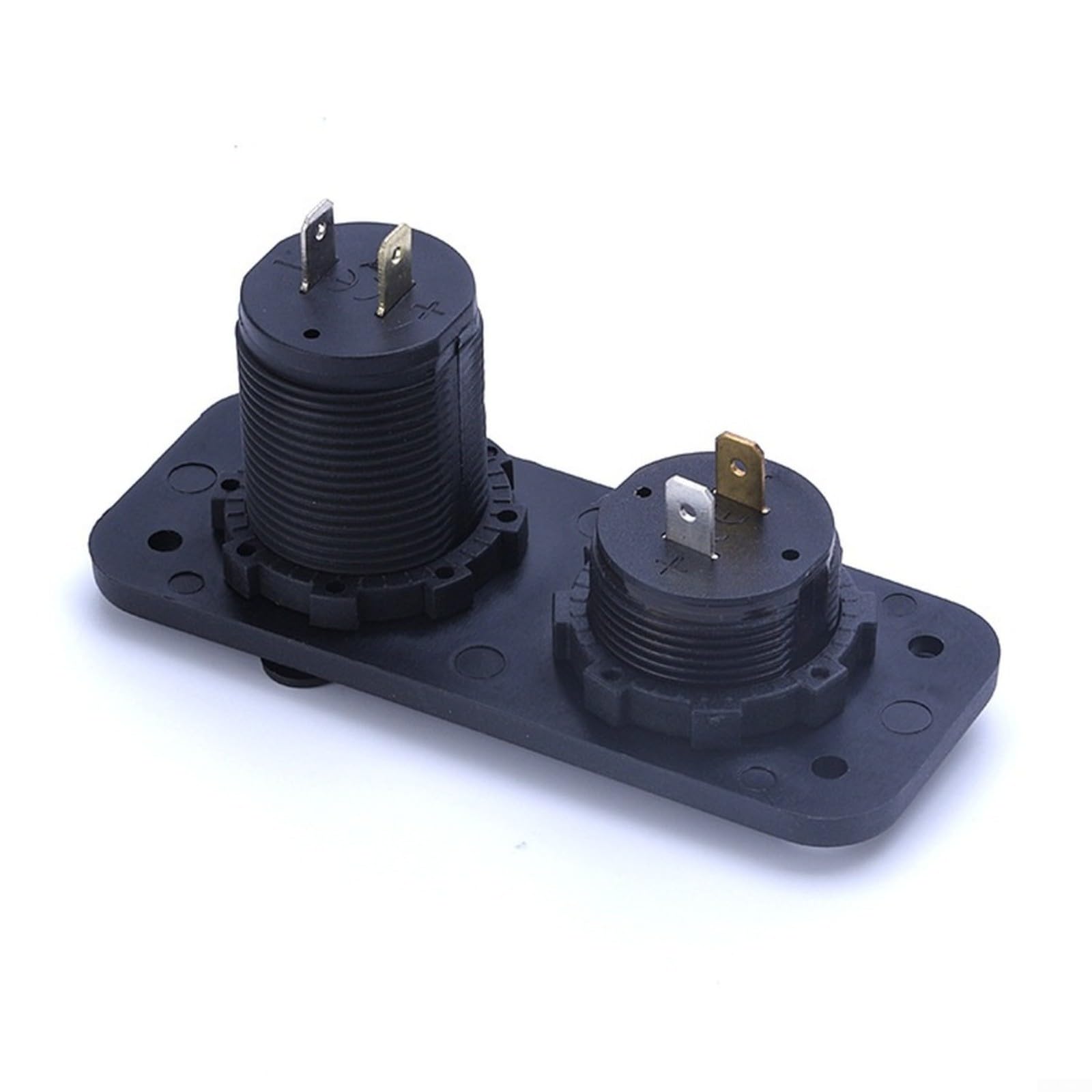 Panel de cargador de coche USB dual con voltímetro, carga rápida de 3,1 A, indicador LED, 12-24 V, compatible con coches, camiones, barcos (verde)