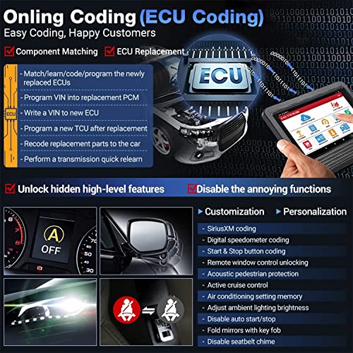 2023 Launch X431 V Pro Elite 4.0 Bidirectional Scan Tool (Same As X431 Pro3S+) ,Online Coding & 37+ Reset For All Cars,Key Immo,Oem Full System Automotive Diagnostic Scanner,Free Update&Free Vag Guide #TOP1