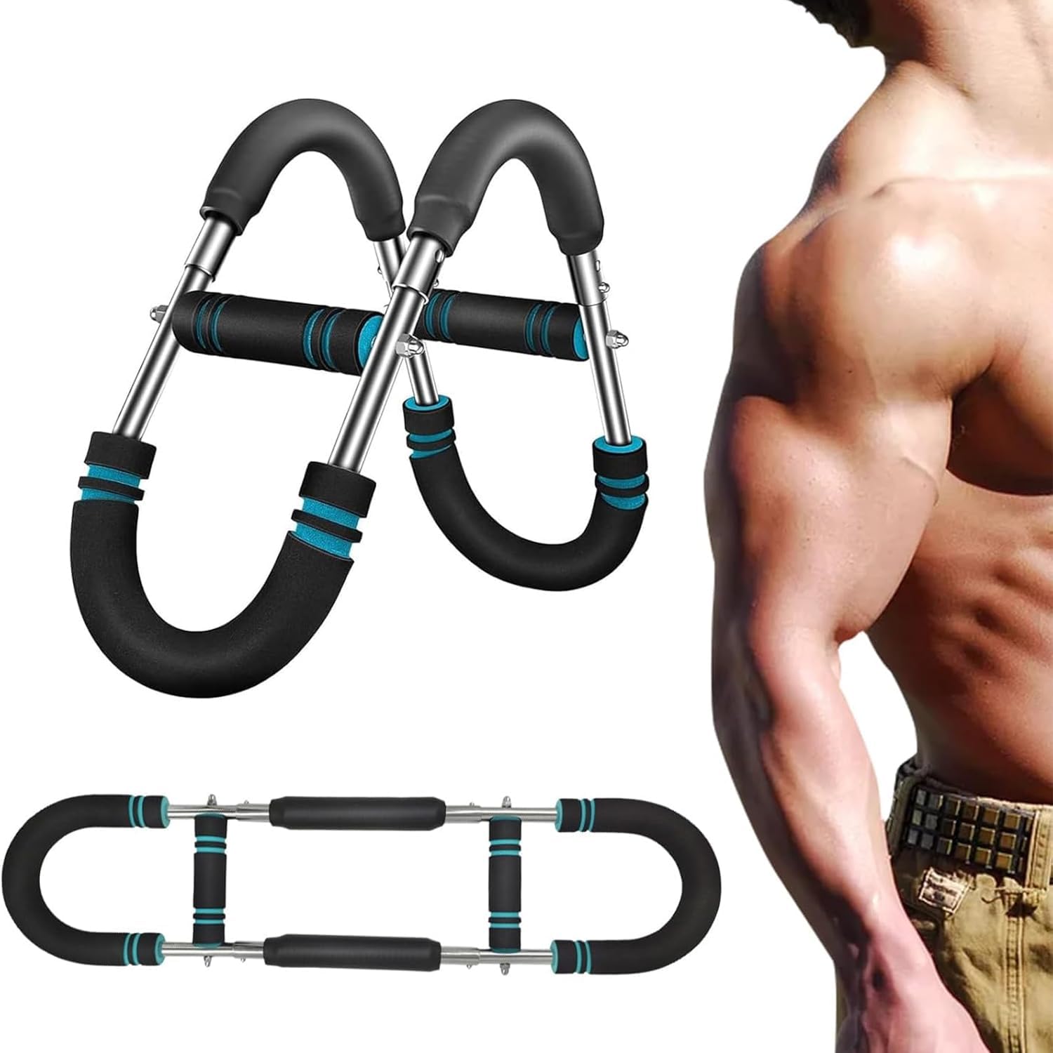 Chest Clip Muscle, Chest Workout Device, Chest Builder for Men, arm Twister Exerciser, arm Exercise Equipment, Chest Workout Equipment,40/90lb