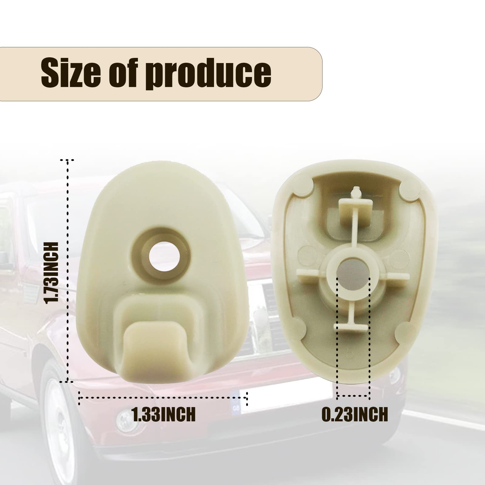2Pcs Upgraded Car Sun Visor Clip, Car Interior Sunscreen Holder Hook, Automobile Visor Accessories, Compatible With Jeep Liberty 2005-2012 and Dodge Nitro 2008-2012