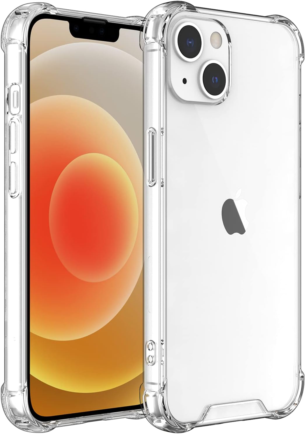 Shamo's for iPhone 13 Case, Crystal Clear Anti-Scratch Shock Absorption Cover, TPU Bumper with Reinforced Corners [ Anti Yellowing ]