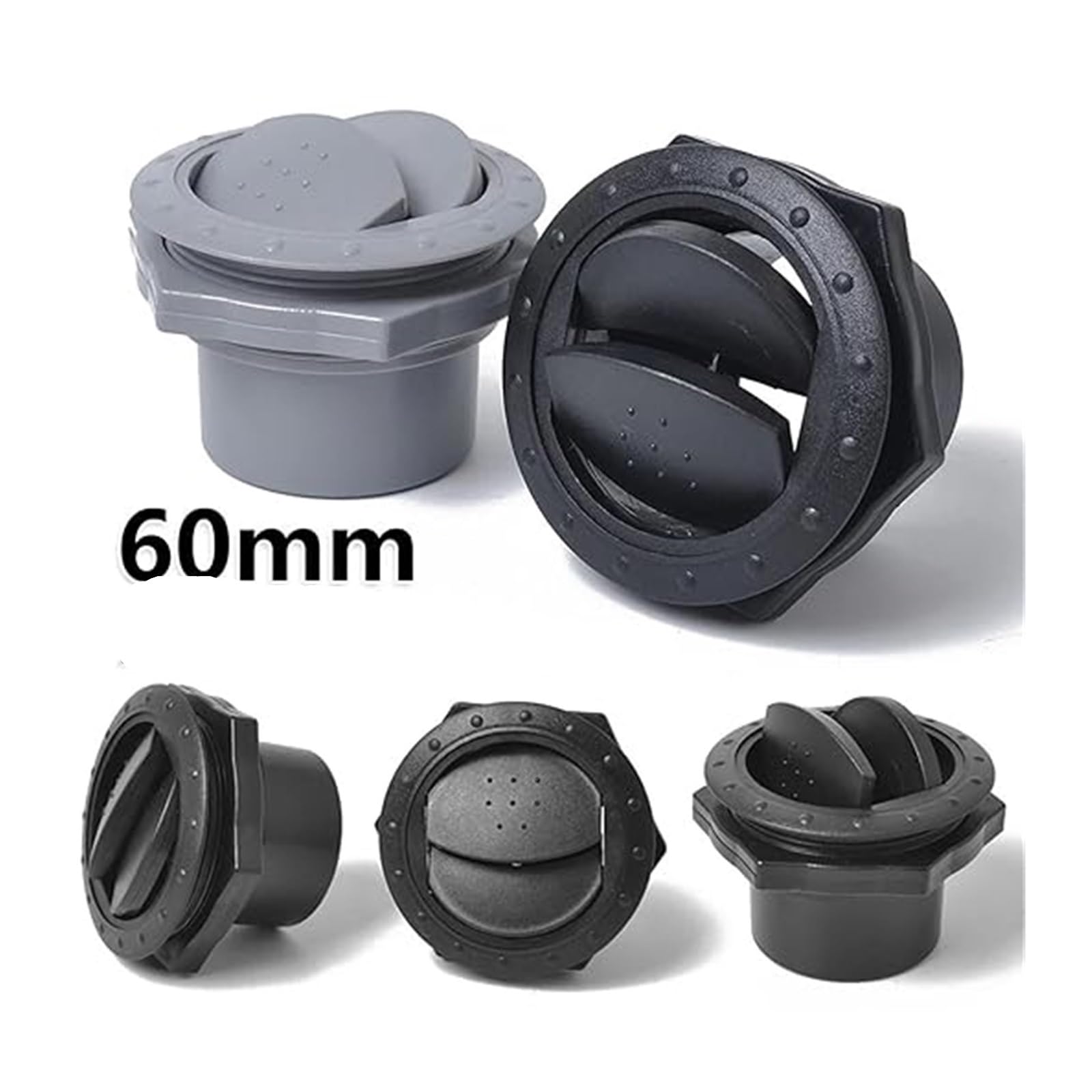Auto Griglia Bocchette Aria Condizionata Griglia Di Ventilazione Per Auto AC 1-10 Pezzi Copertura Universale 60 Mm 2,35 Pollici Rotonda Presa D'aria A/C Condizionamento(8 pieces)