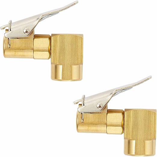 Pronese 2PCS Heavy Duty Brass Air Chuck,1/4" Open Flow